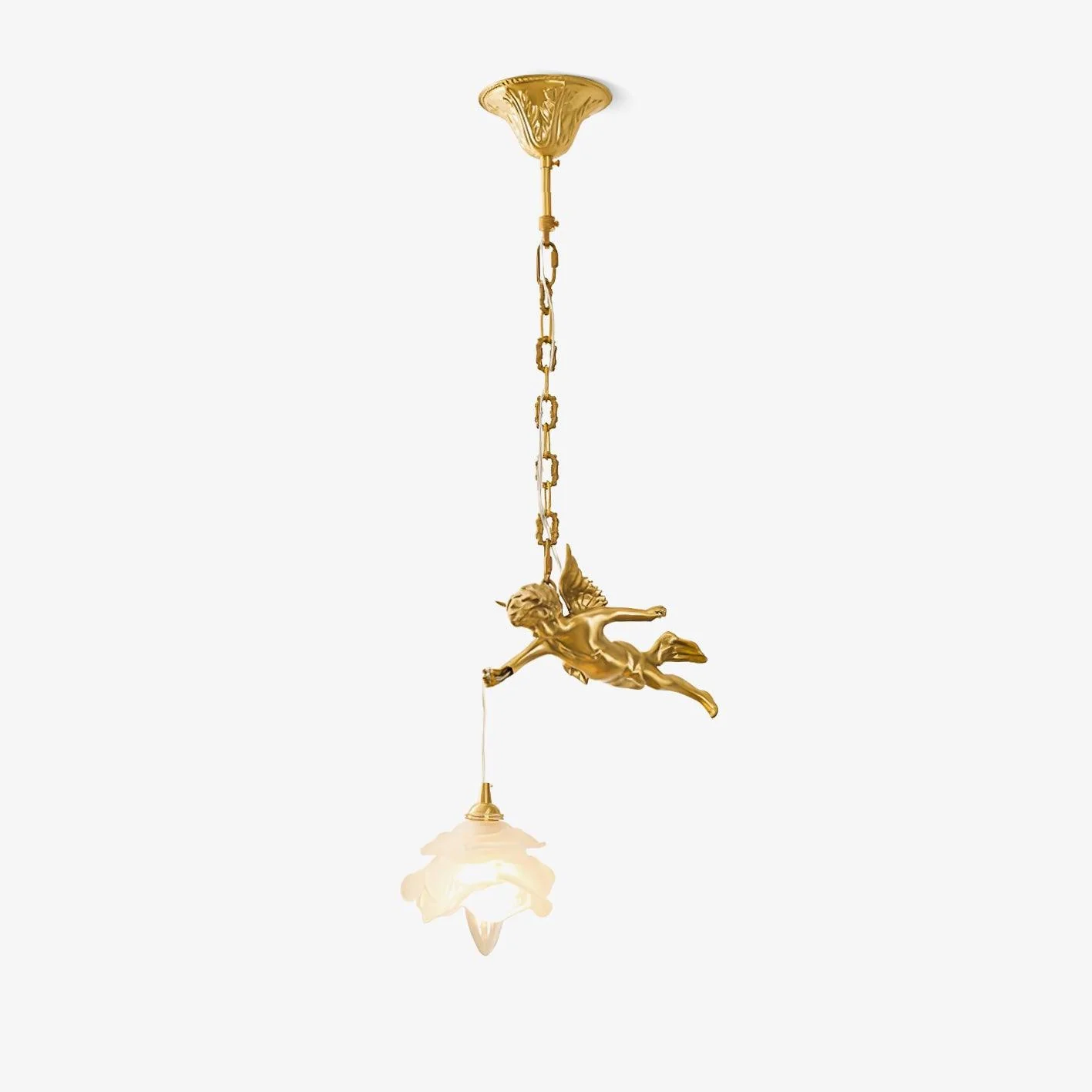 Solene Brass Light Luxury Pendant Light - Image 9