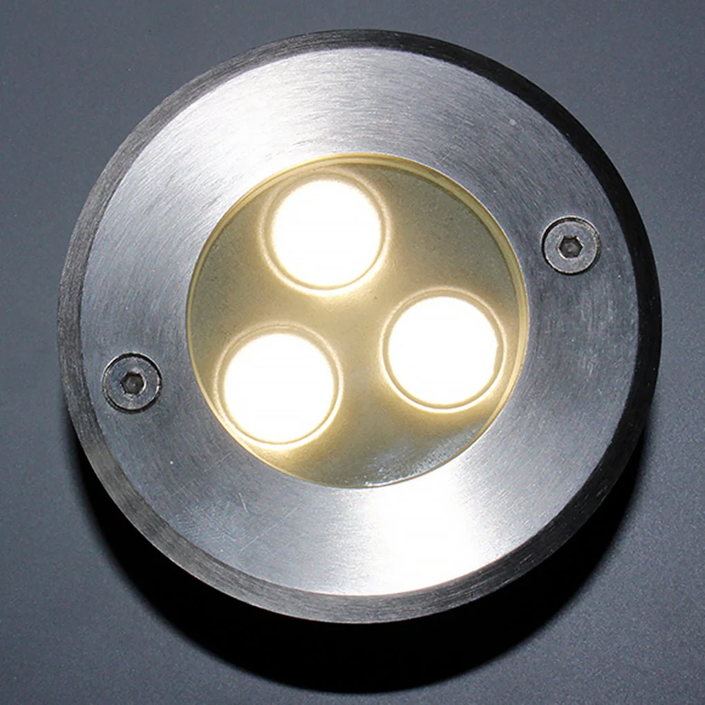 Solomon Poolside LED Recessed Plastic Outdoor Well Lawn Lights - Image 2