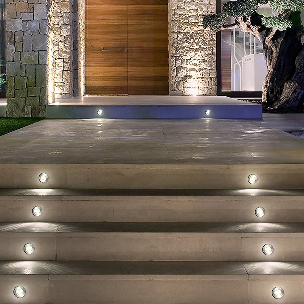 Solomon Poolside LED Recessed Plastic Outdoor Well Lawn Lights - Image 6