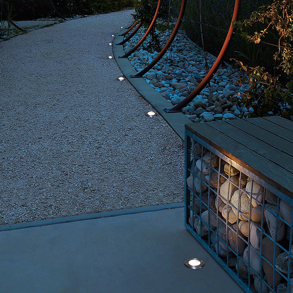 Solomon Poolside LED Recessed Plastic Outdoor Well Lawn Lights - Image 8