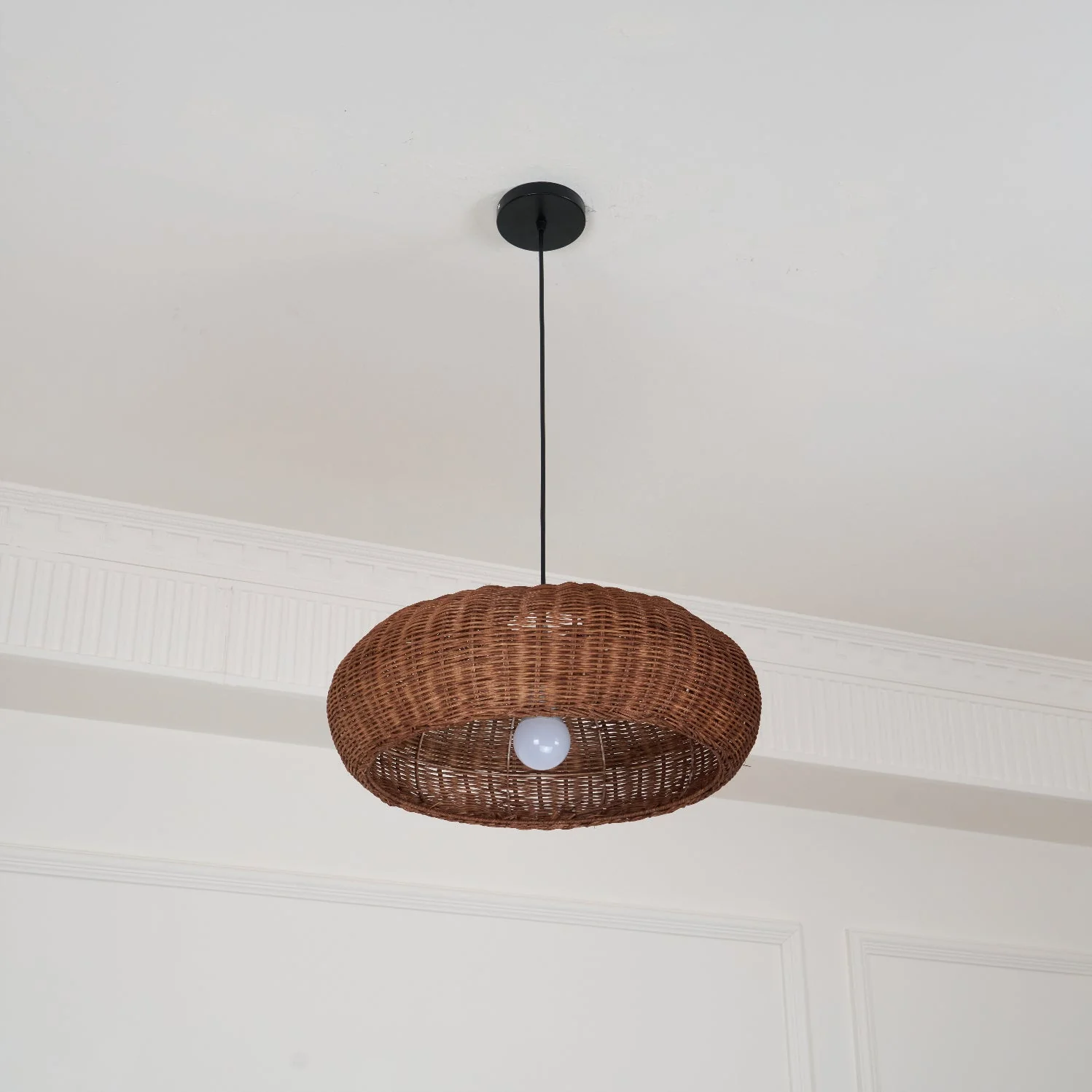Solvice Vintage Rattan Pendant Lamp - Image 32