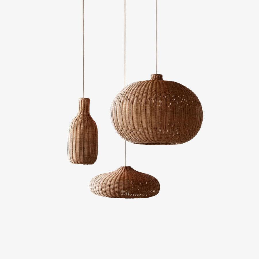 Solvice Vintage Rattan Pendant Lamp - Image 9