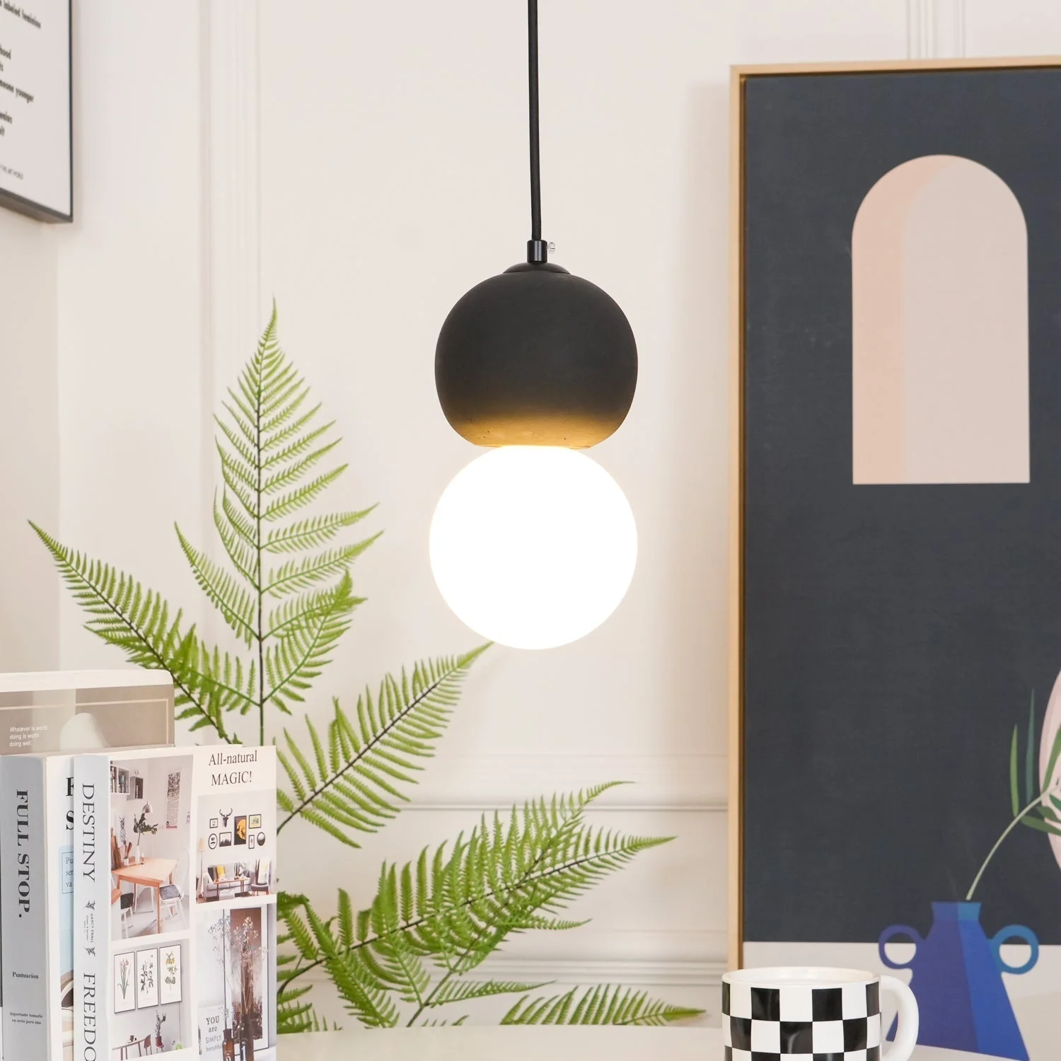 Solvicen Cement Minimalist Pendant Lamp - Image 79