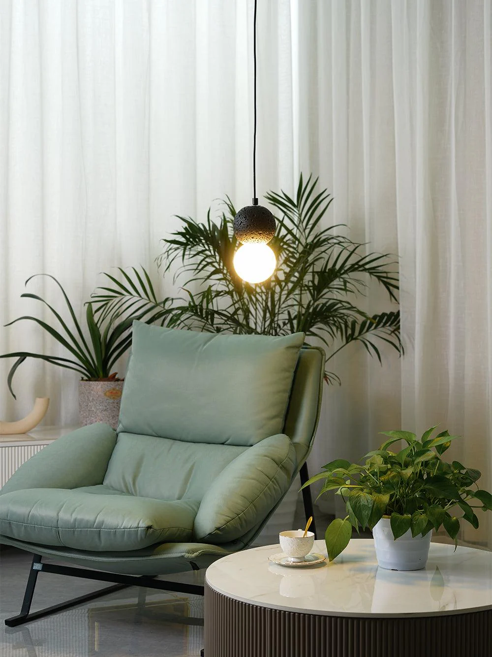 Solvicen Cement Minimalist Pendant Lamp - Image 9