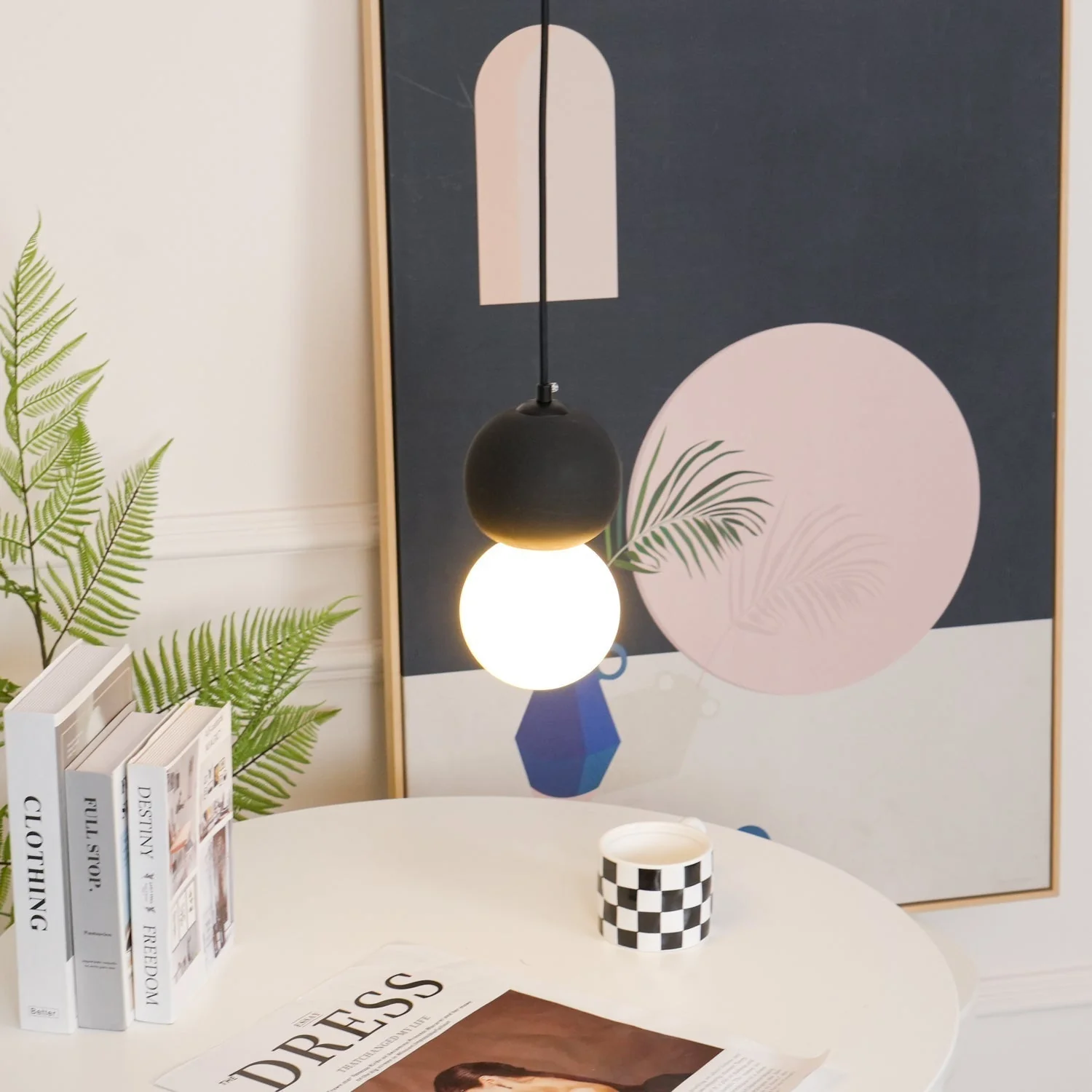 Solvicen Cement Minimalist Pendant Lamp - Image 91