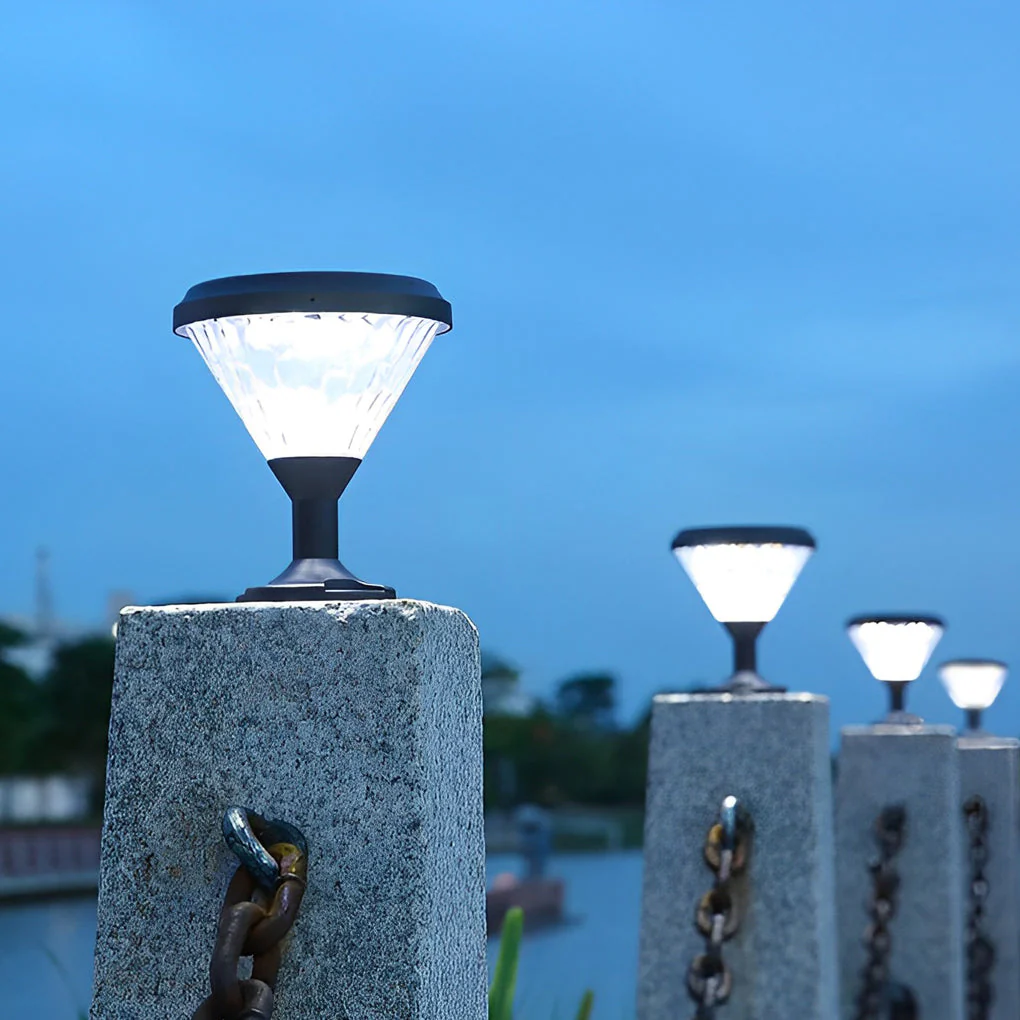 Sparrow Colorful Gradient Modern Outdoor Fence Post Lights - Image 2