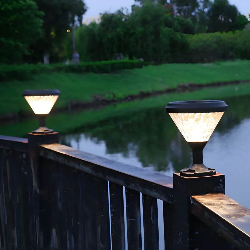 Sparrow Colorful Gradient Modern Outdoor Fence Post Lights - Image 4