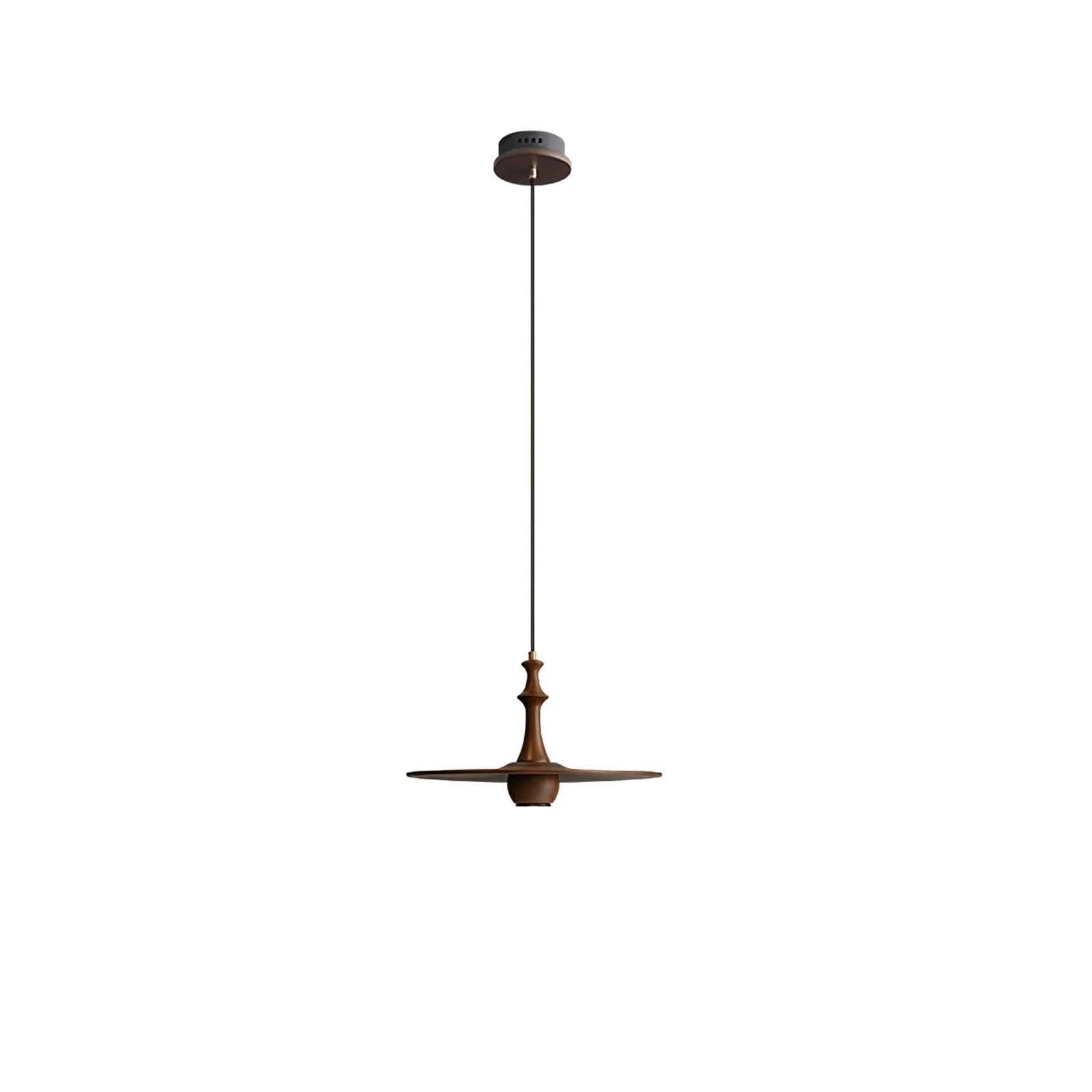 Spindle Wooden Spin Pendant Light - Image 11