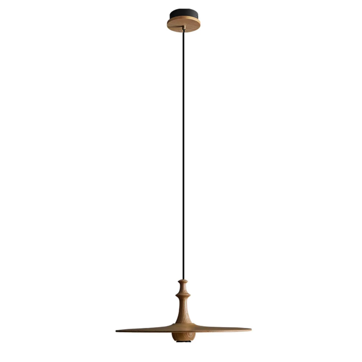 Spindle Wooden Spin Pendant Light - Image 17