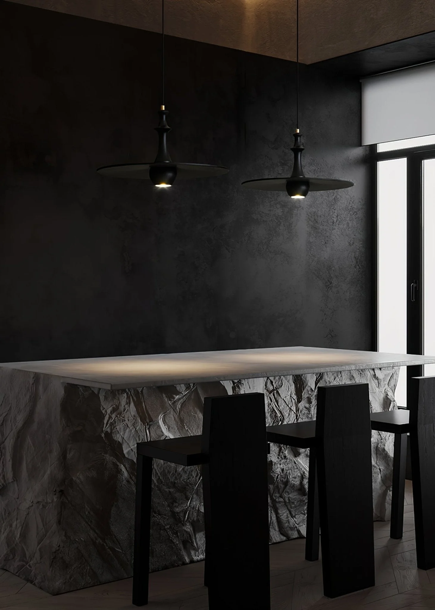 Spindle Wooden Spin Pendant Light - Image 5