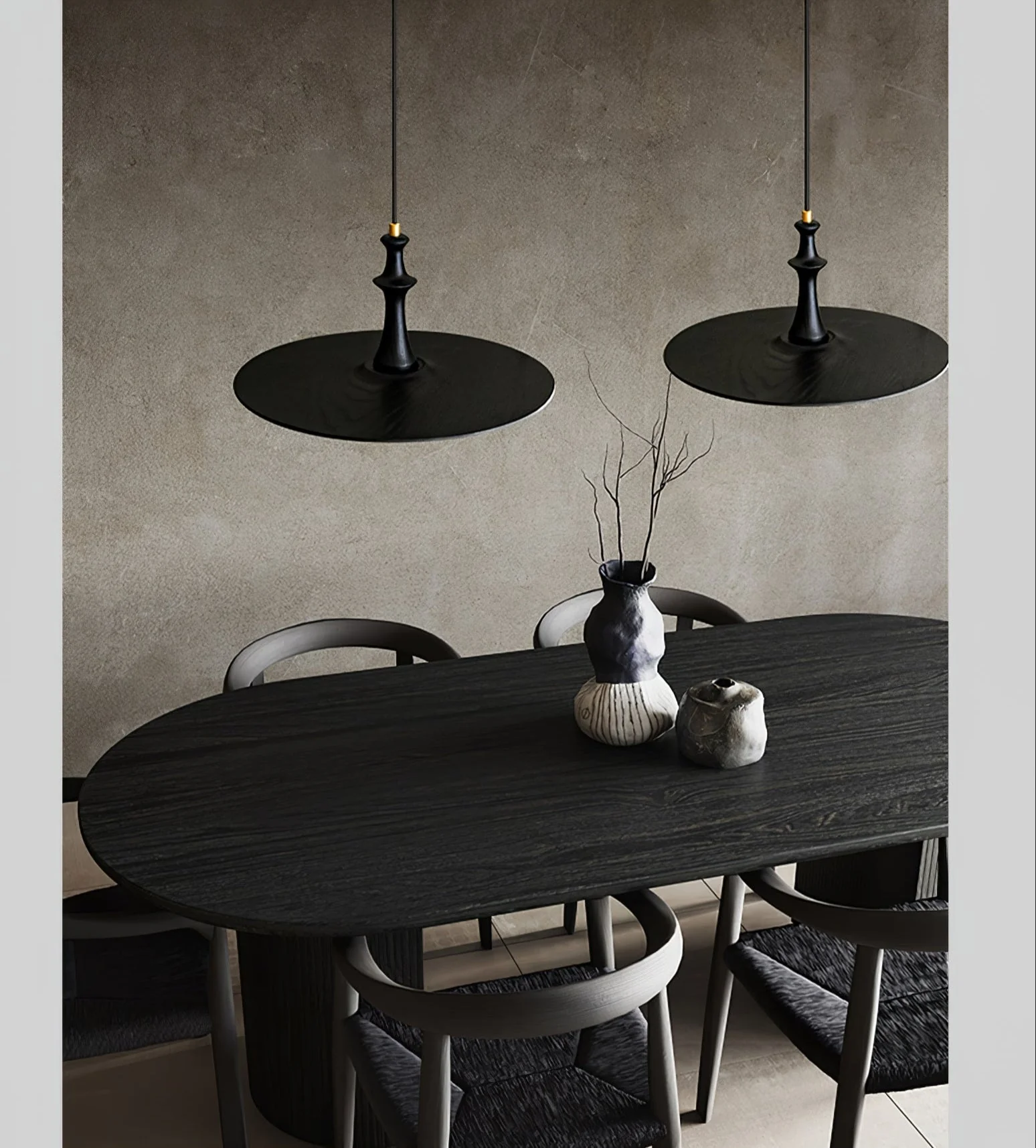 Spindle Wooden Spin Pendant Light - Image 9