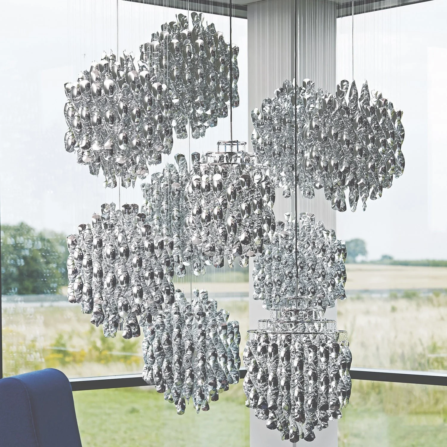 Spiral Contemporary Pendant Light - Image 15