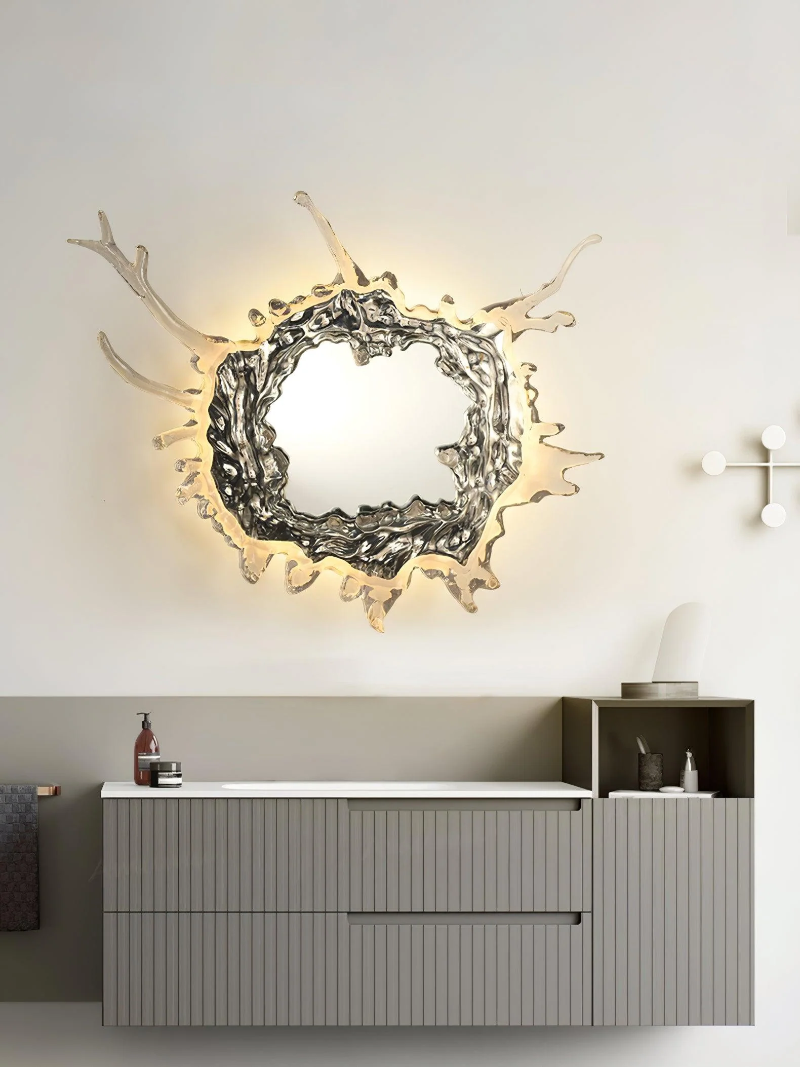Splash Modern Mirror Wall Lamp - Image 35