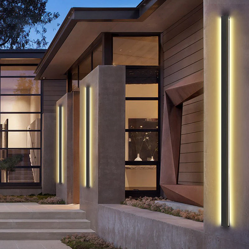 Sprike Linear Modern Outdoor Wall Porch Lights