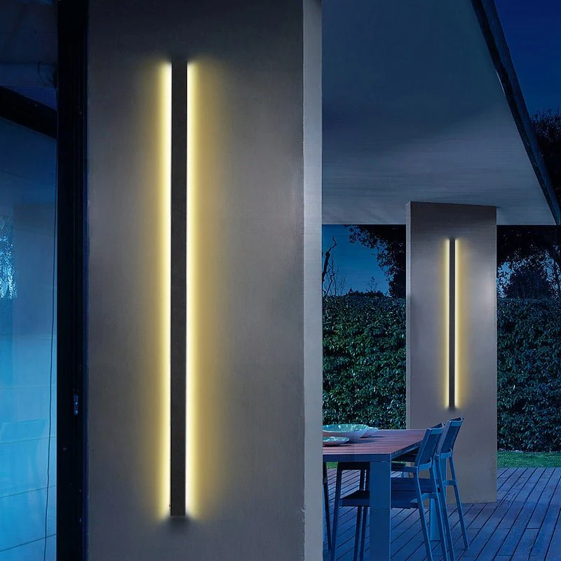 Sprike Linear Modern Outdoor Wall Porch Lights - Image 5