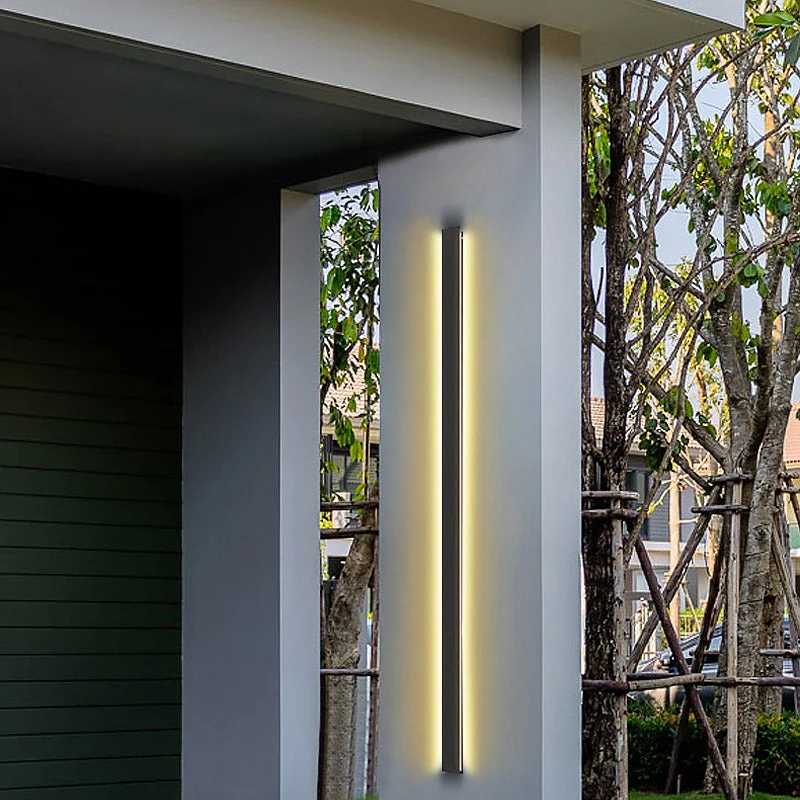 Sprike Linear Modern Outdoor Wall Porch Lights - Image 7