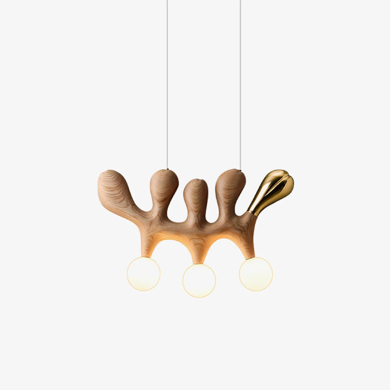 Sprout Contemporary Wood Pendant Lamp
