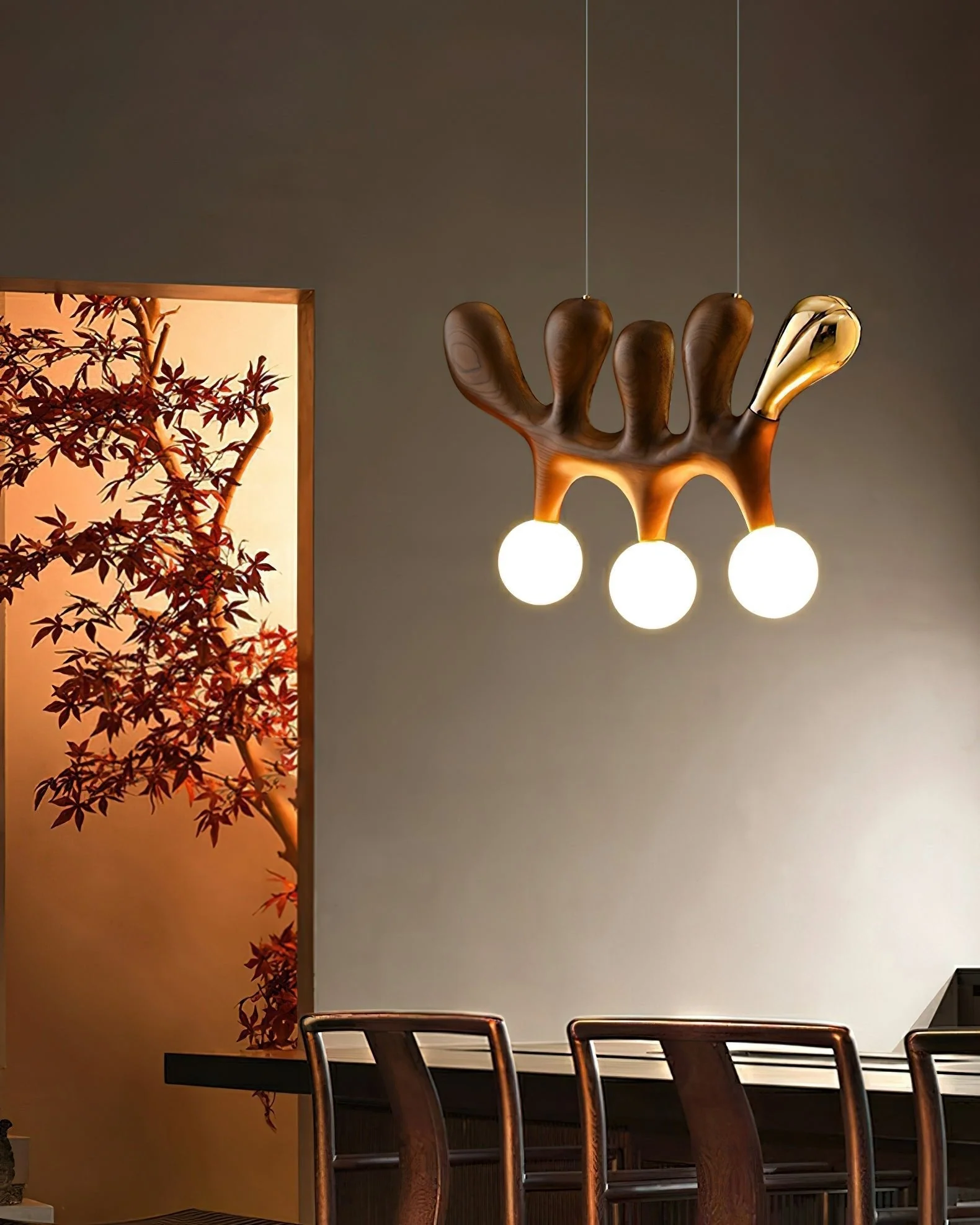Sprout Contemporary Wood Pendant Lamp - Image 10