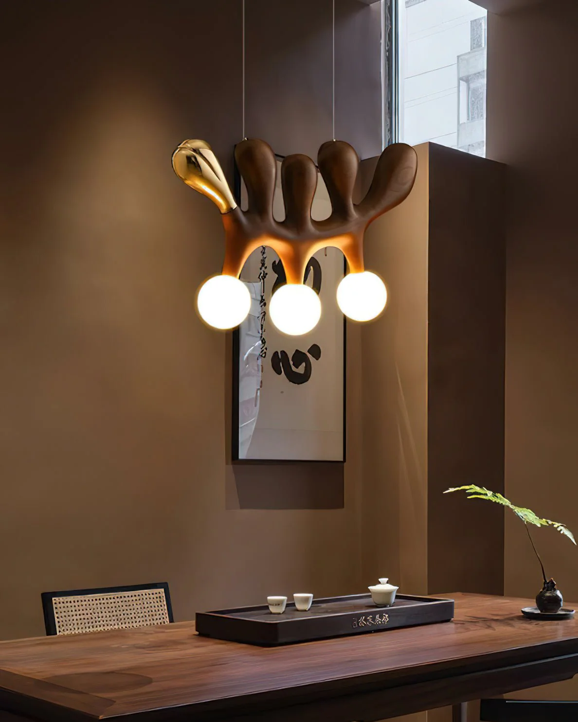 Sprout Contemporary Wood Pendant Lamp - Image 11