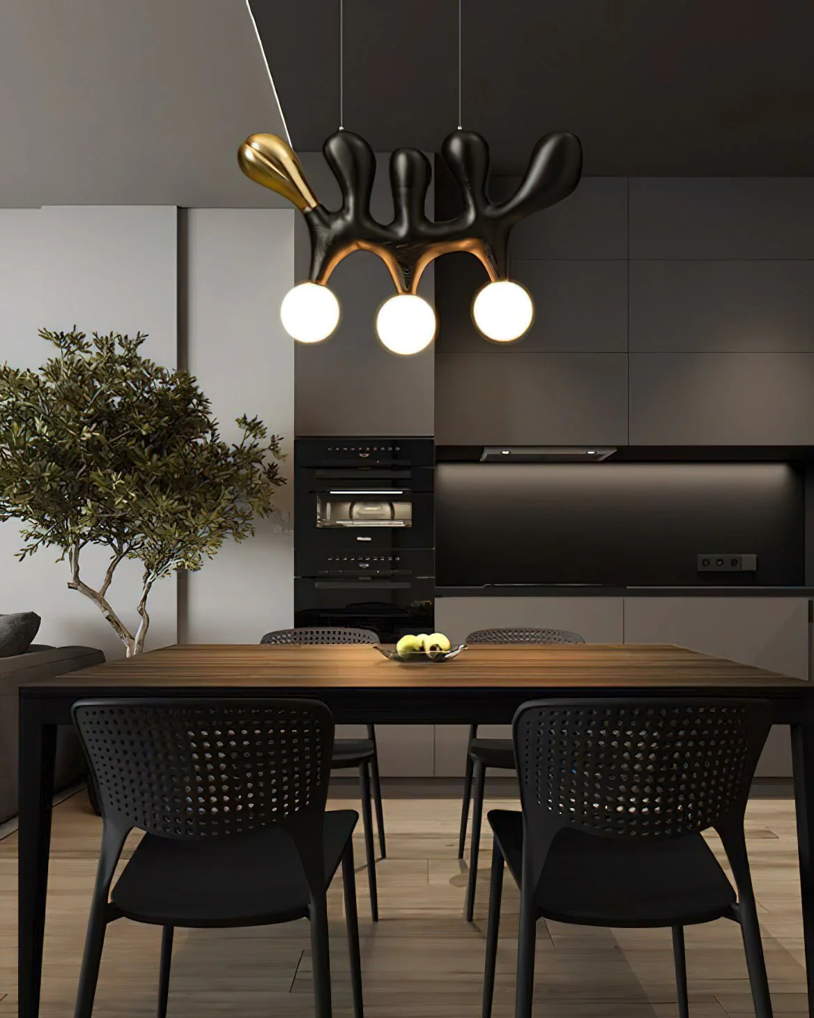 Sprout Contemporary Wood Pendant Lamp - Image 14