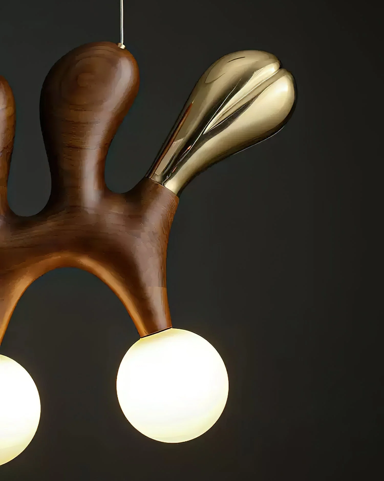 Sprout Contemporary Wood Pendant Lamp - Image 5