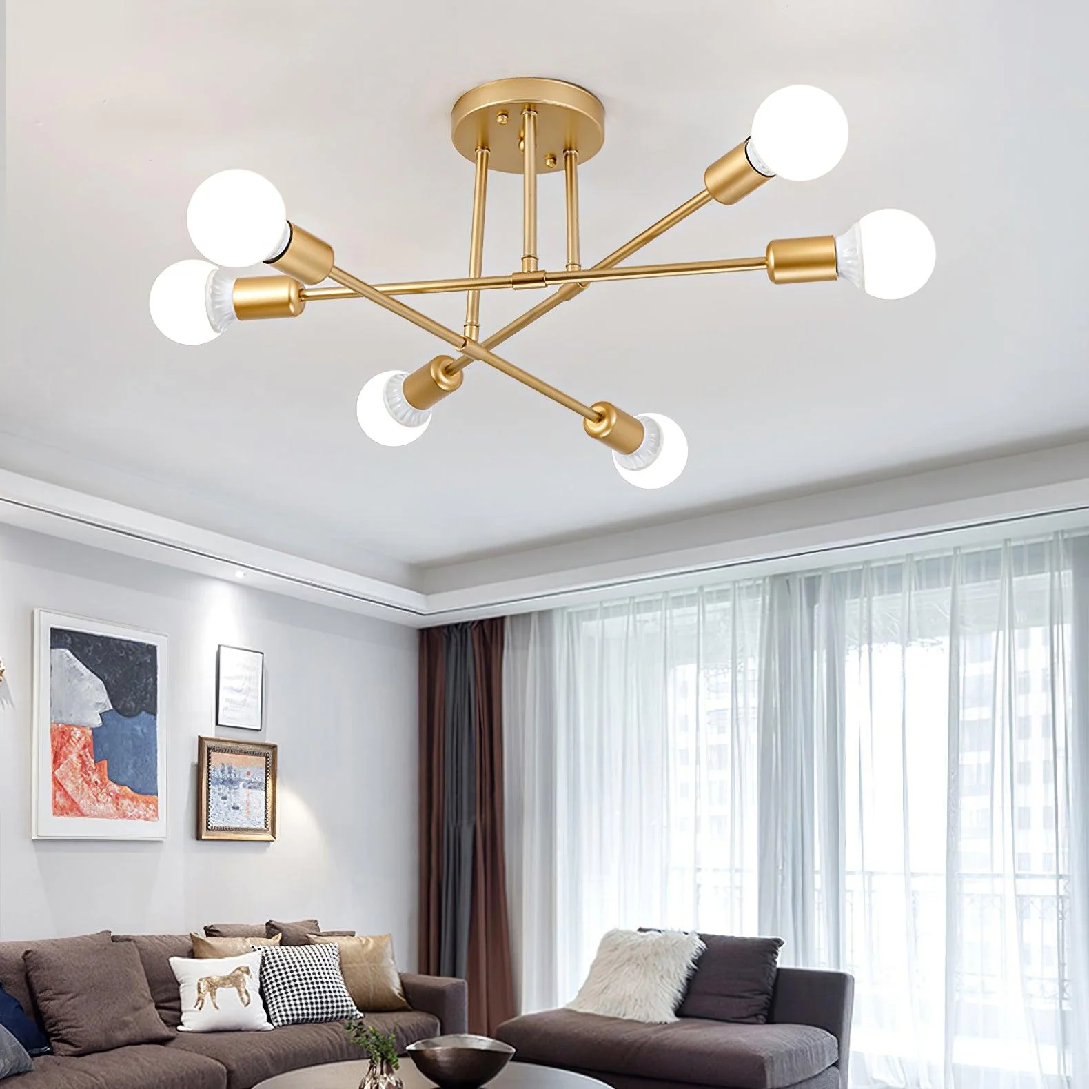 Sputnik Modern Ceiling Light - Image 4