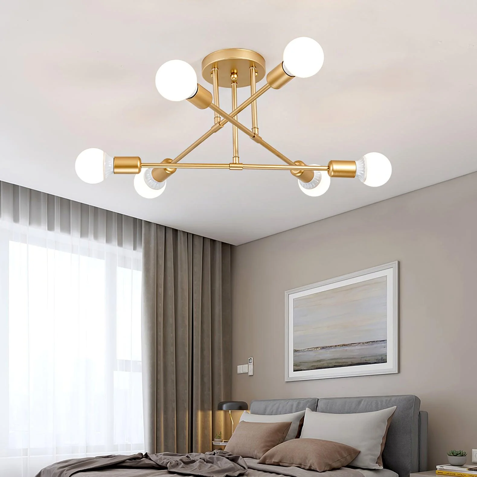 Sputnik Modern Ceiling Light - Image 9