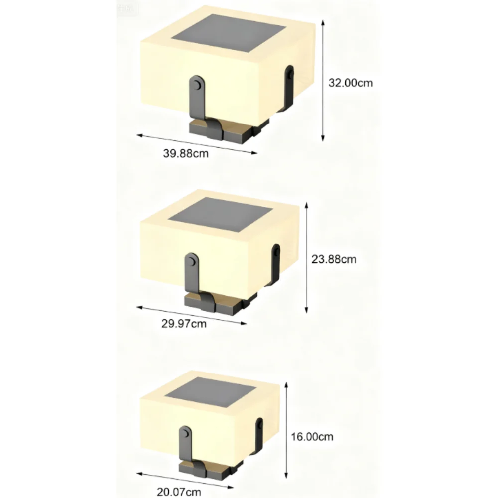 Ernestine Square LED Creative Modern Steel Outdoor Fence Post Lights - Image 10