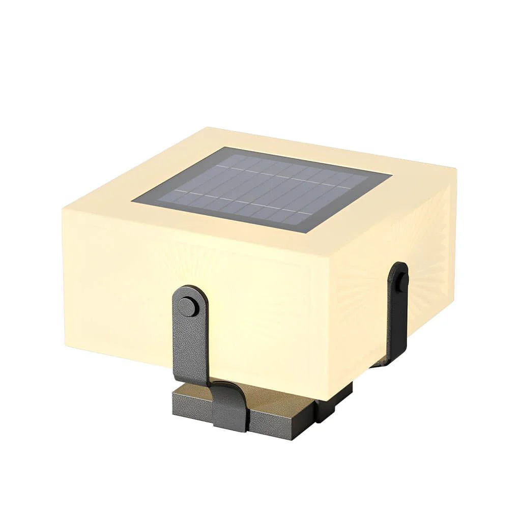 Ernestine Square LED Creative Modern Steel Outdoor Fence Post Lights - Image 2