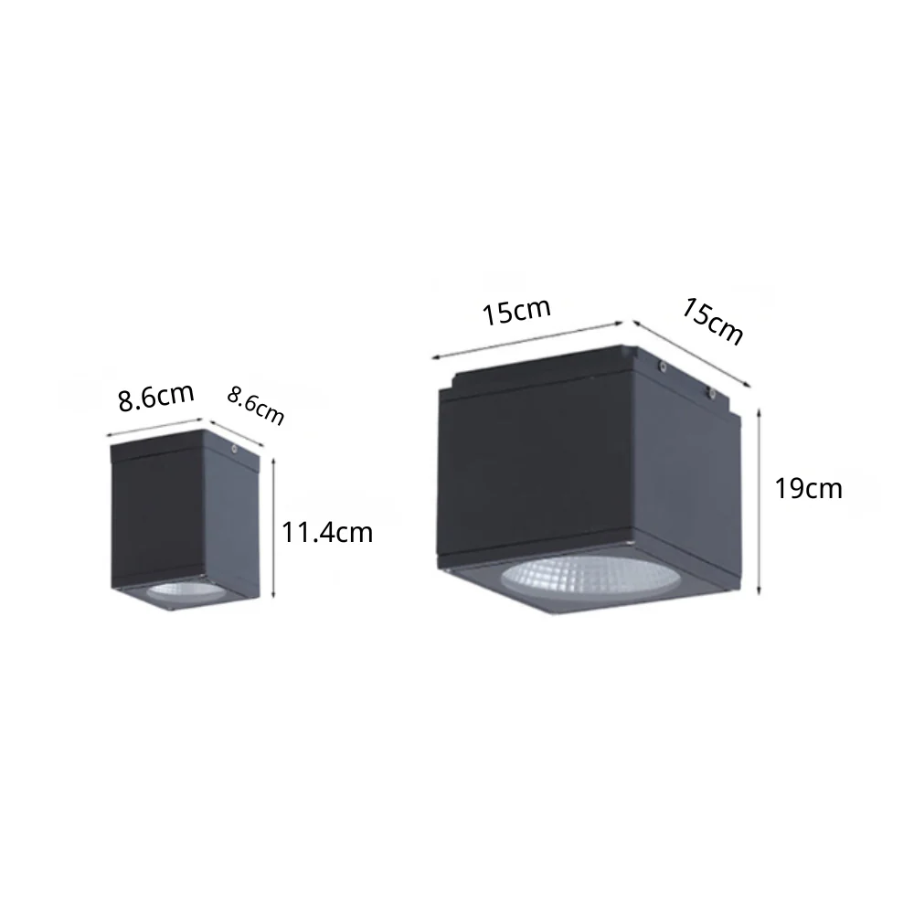 Square LED Waterproof Ceiling Light Downlight for Balcony Entrance Hallway Bedroom - Image 16