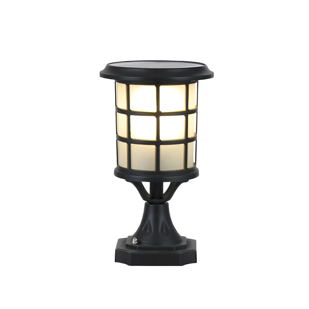Stacy Round Cage LED Modern Outdoor Fence Post Lights - Image 7