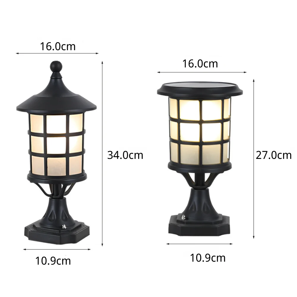Stacy Round Cage LED Modern Outdoor Fence Post Lights - Image 9