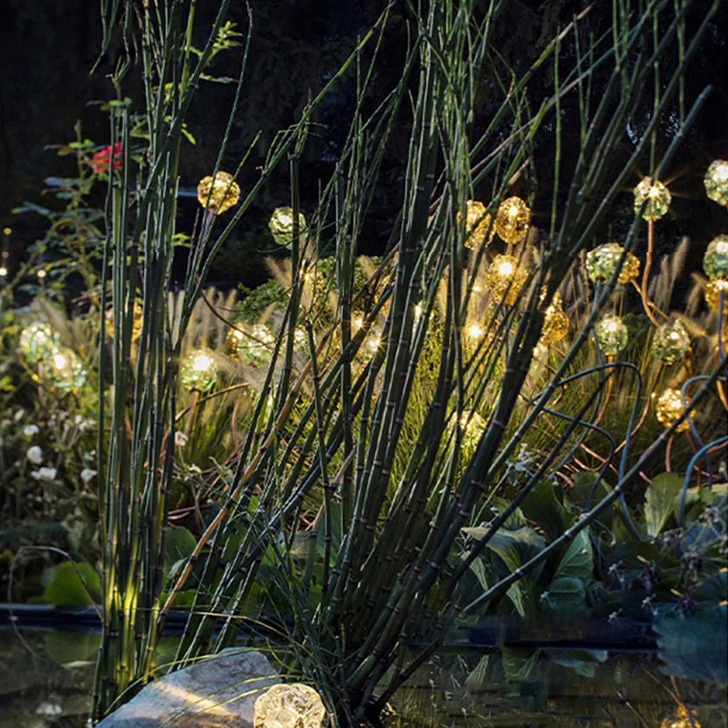 Staree Modern Flower Bud Glass Outdoor Lawn Lights - Image 6