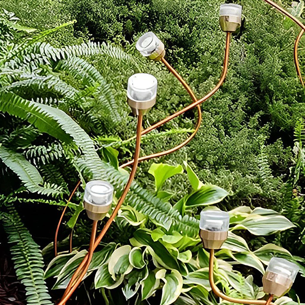 Staree Modern Flower Bud Glass Outdoor Lawn Lights - Image 9