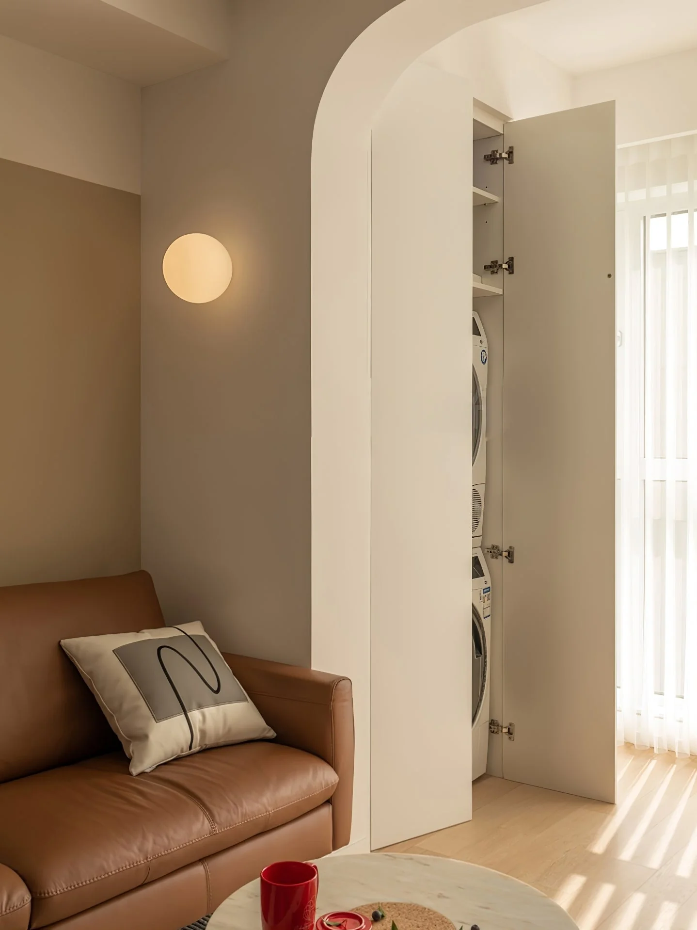 Stella Modern Minimalist Mini Orb Glass Wall Lamp - Image 2