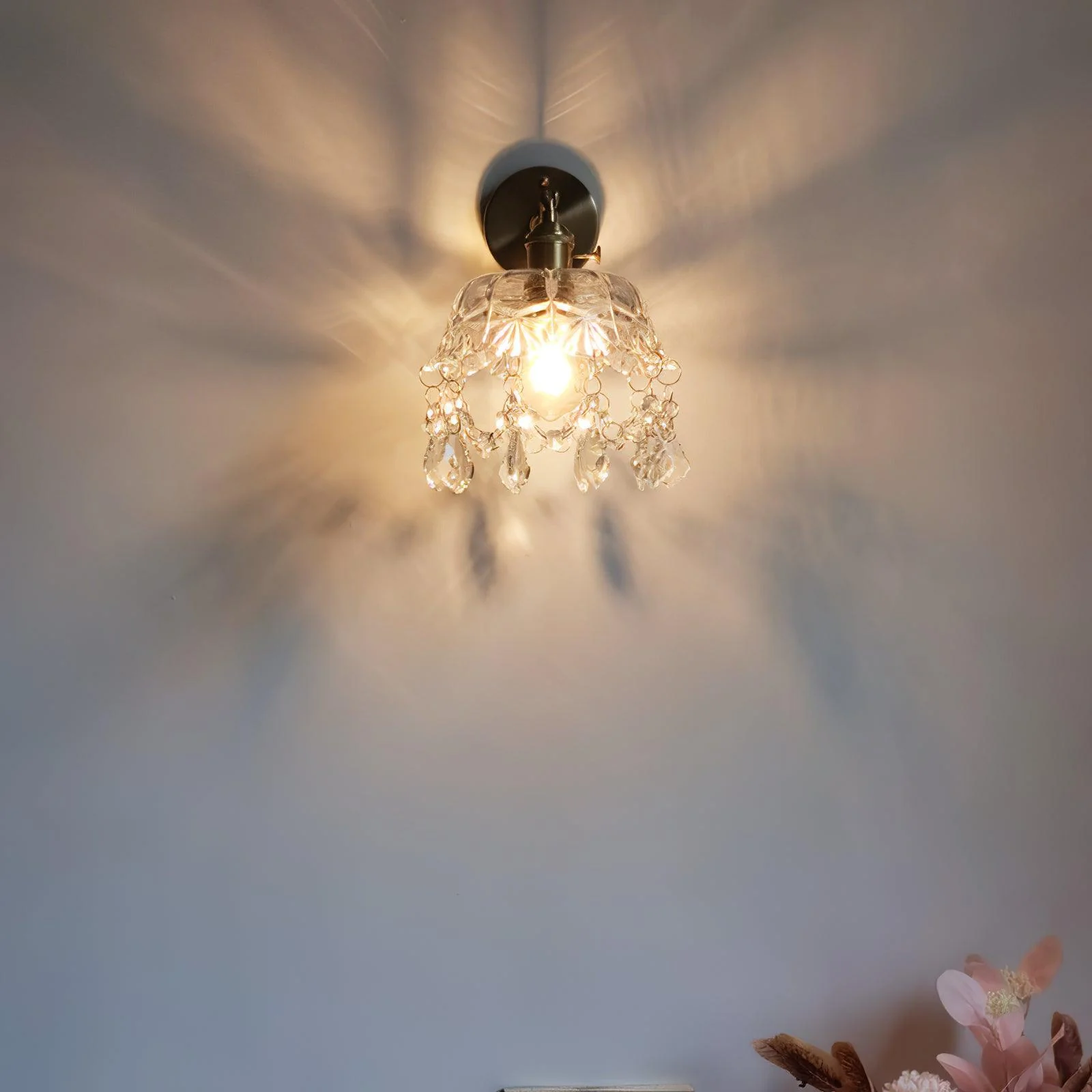 Stem Postmodern Luxury French Tassel Crystal Wall Light - Image 3