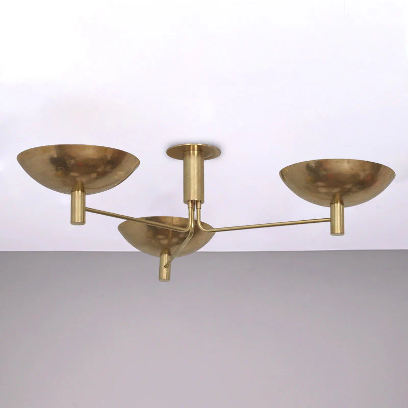 Stilnovo Industrial Brass Ceiling Light - Image 8