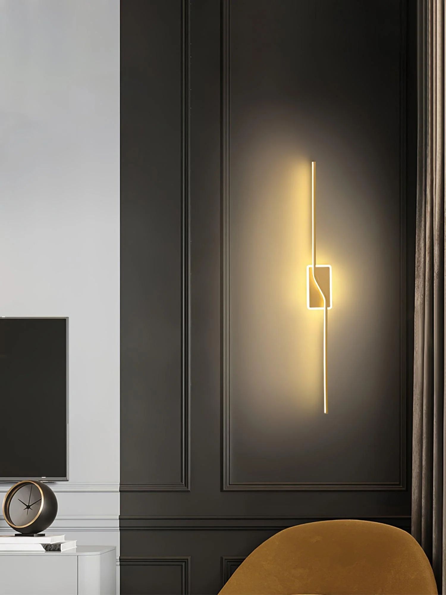 Stitch Modern Minimalist Linear Strip Wall Light - Image 10
