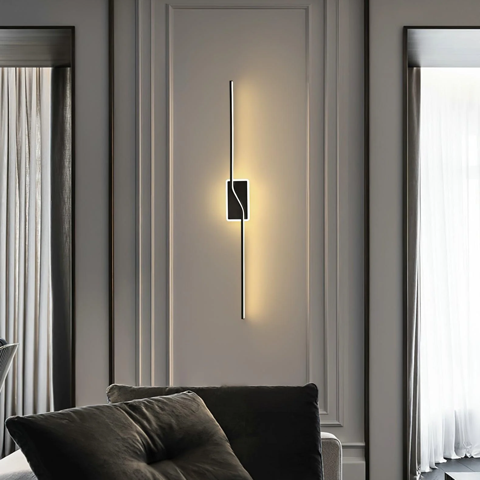 Stitch Modern Minimalist Linear Strip Wall Light - Image 22