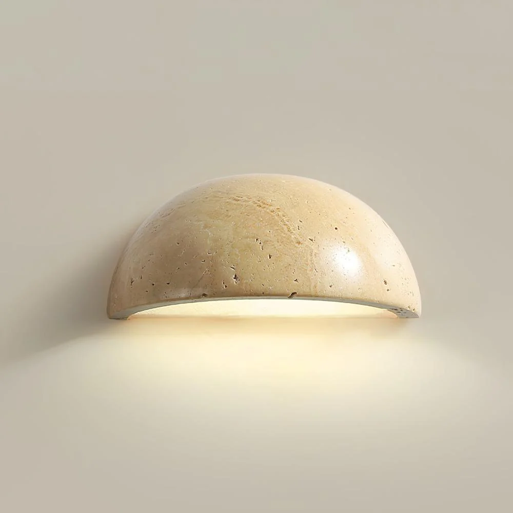 Stone Dusk Scandinavian Travertine Wall Light - Image 14