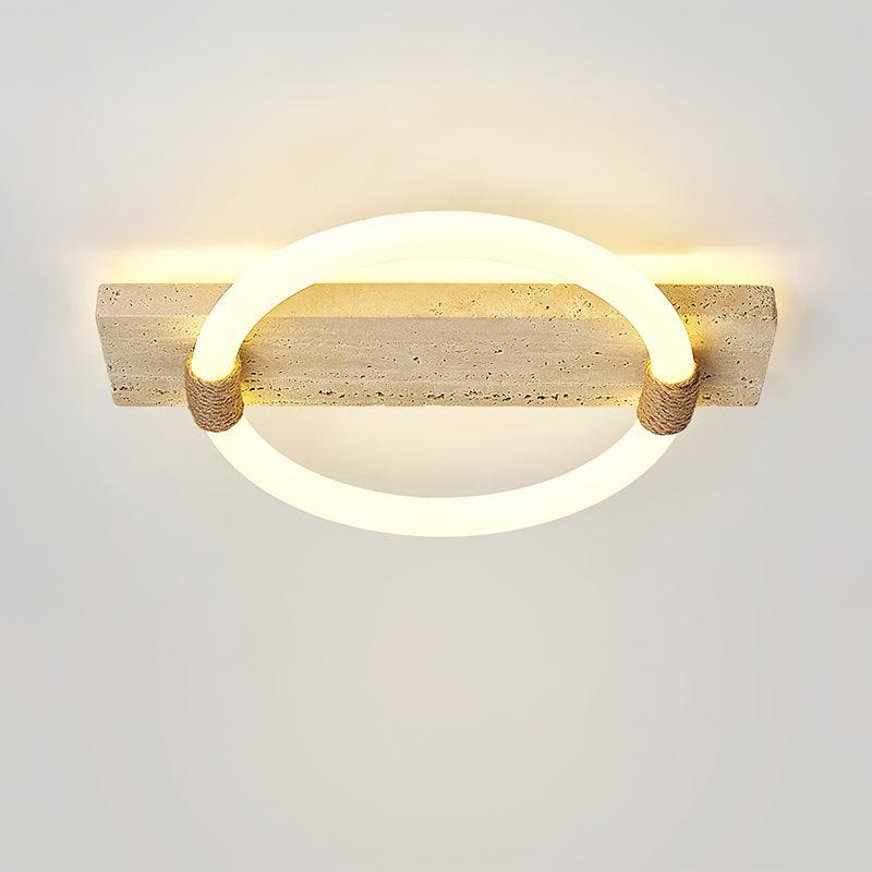Stonek Minimalist Travertine Ceiling Light - Image 13