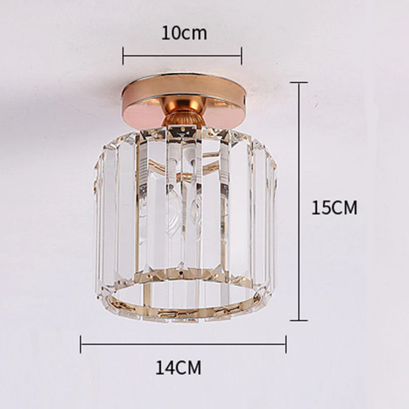 Stonel Modern Metal/Crystal Ceiling Light, 3 Colors - Image 11