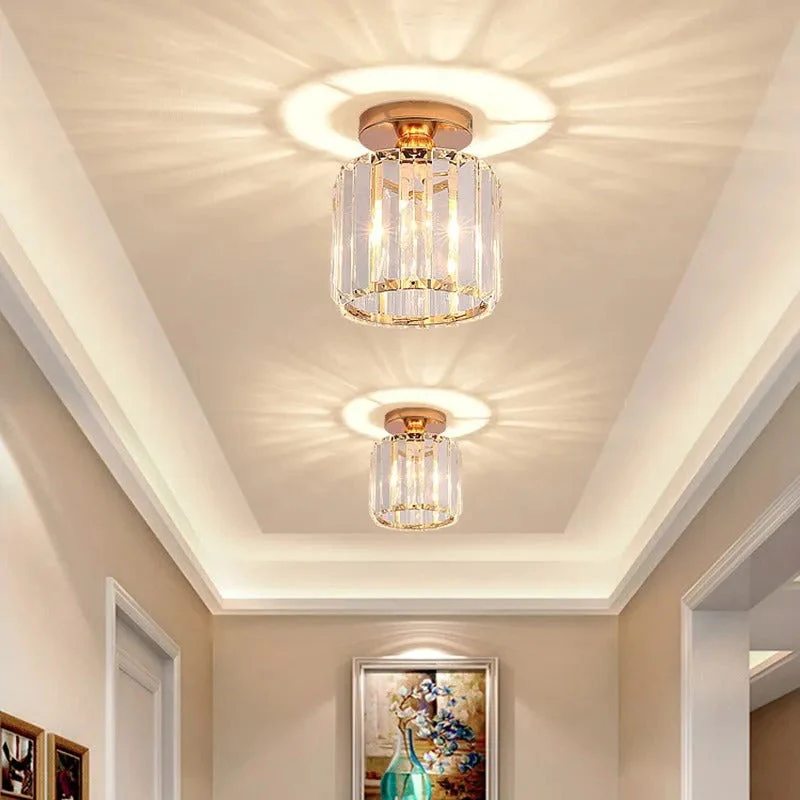 Stonel Modern Metal/Crystal Ceiling Light, 3 Colors - Image 12