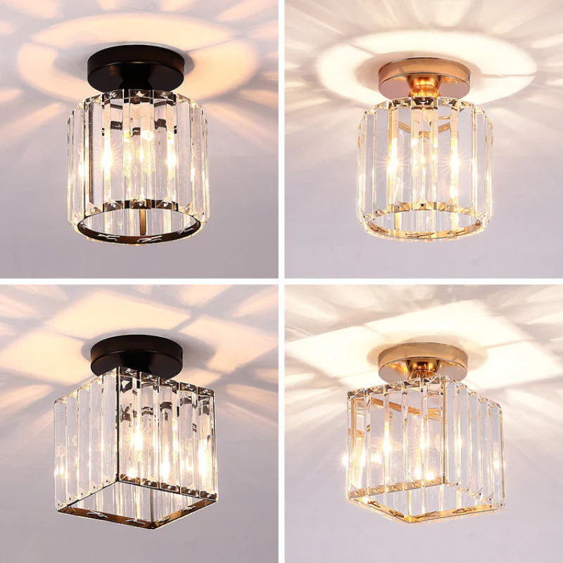 Stonel Modern Metal/Crystal Ceiling Light, 3 Colors - Image 3