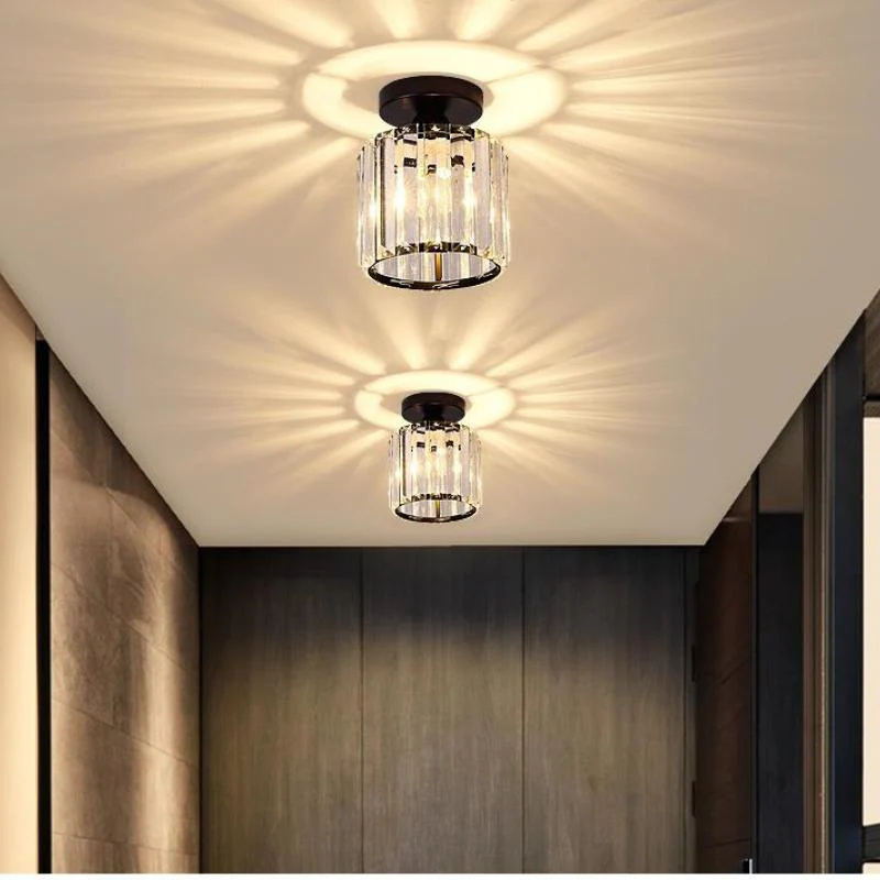 Stonel Modern Metal/Crystal Ceiling Light, 3 Colors - Image 6