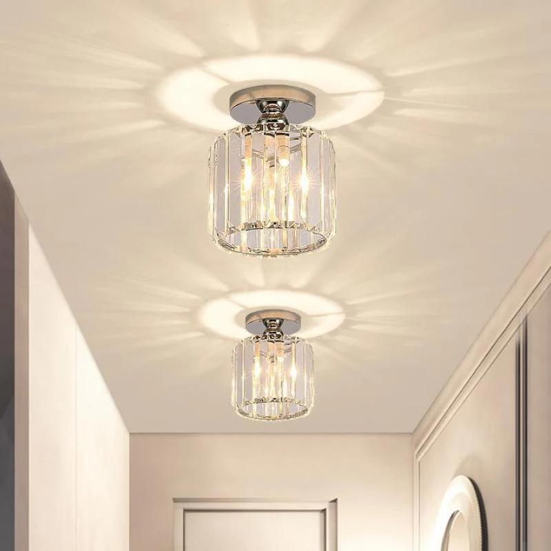 Stonel Modern Metal/Crystal Ceiling Light, 3 Colors - Image 7