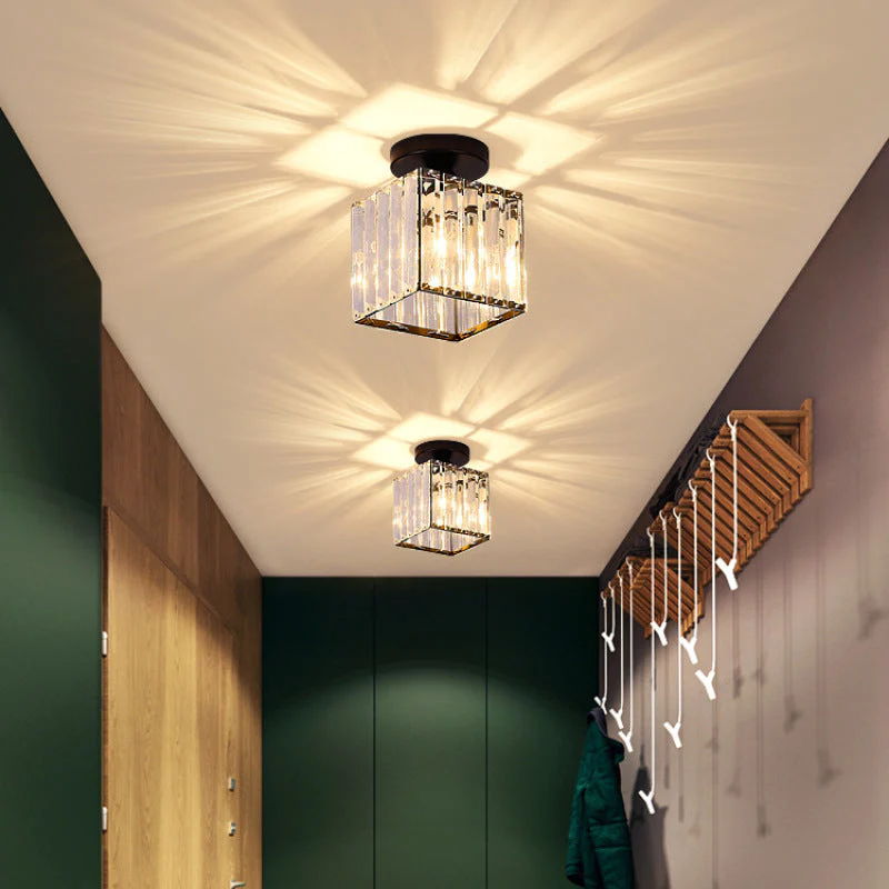 Stonel Modern Metal/Crystal Ceiling Light, 3 Colors - Image 8