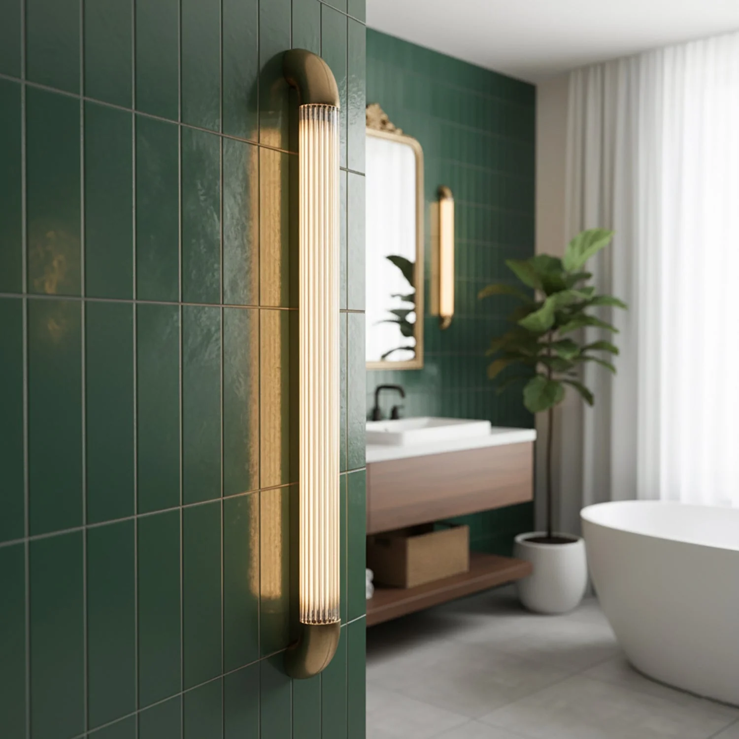 Strata Modern Glass Wall Light - Image 10