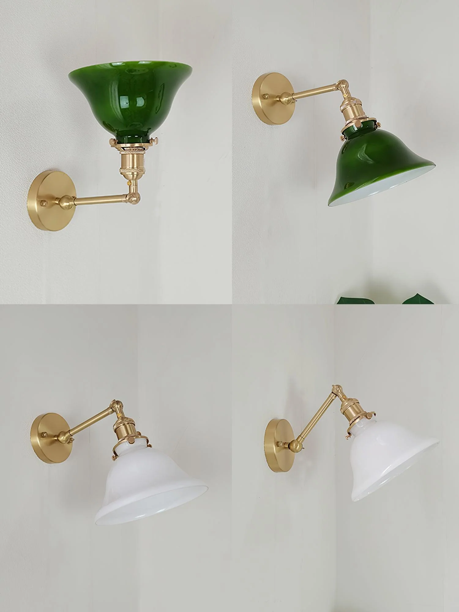 Straun Industrial Brass Wall Light - Image 15
