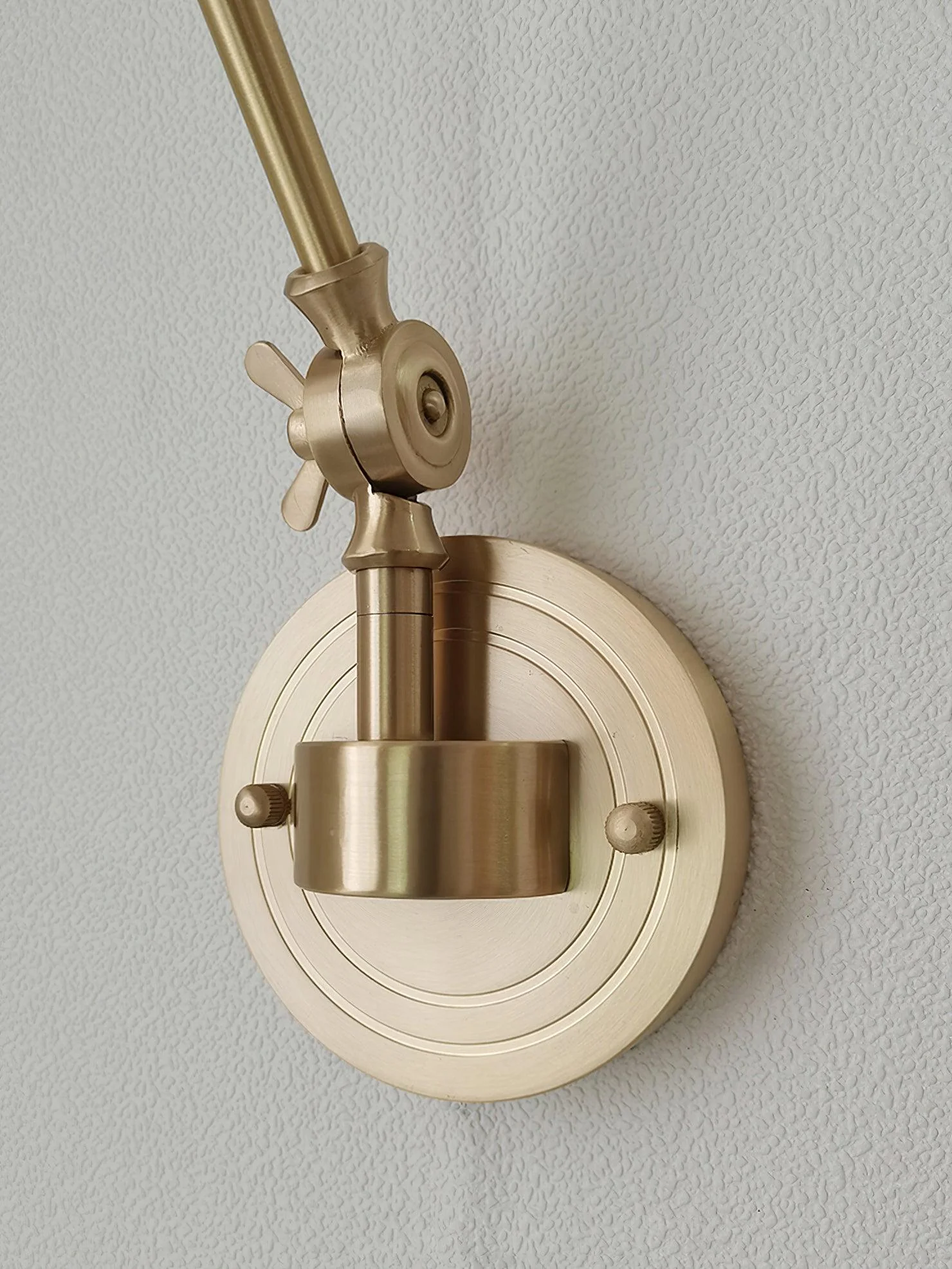 Straun Industrial Brass Wall Light - Image 20